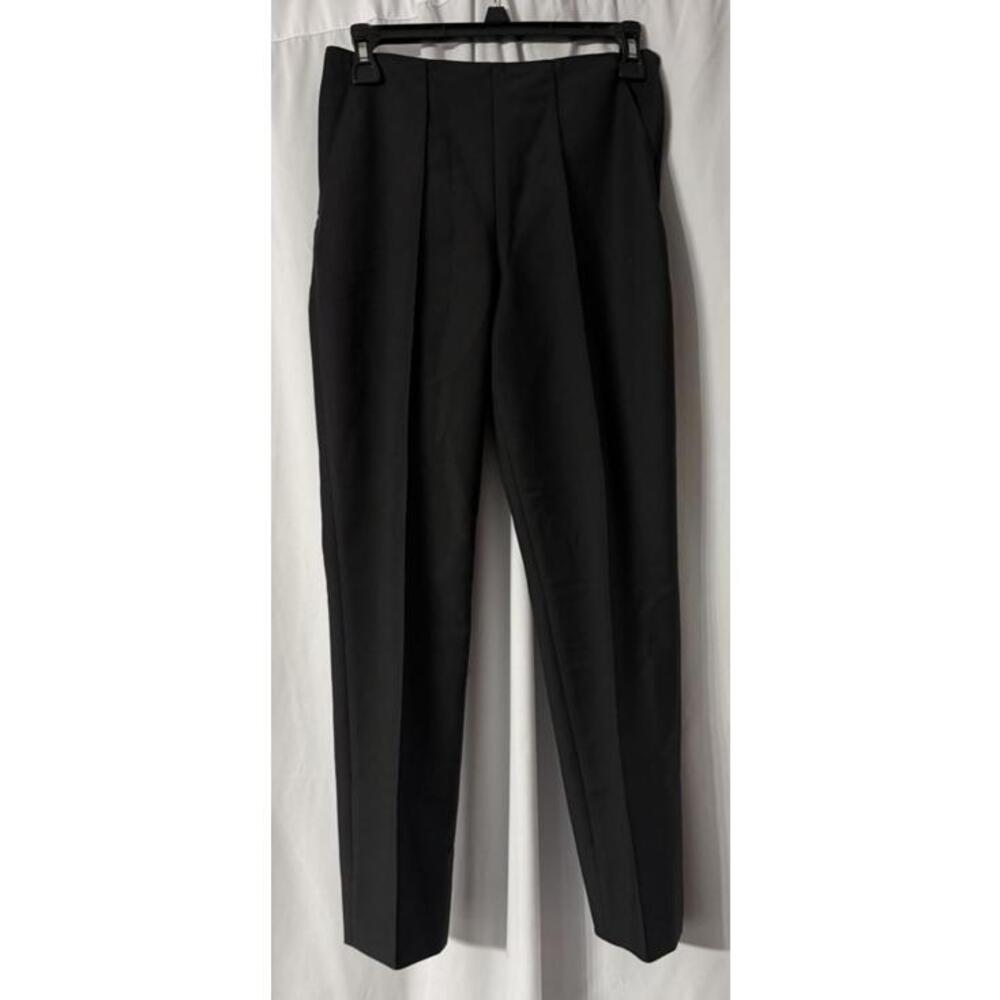 A.P.C. Rue Madame Paris Womens Black Side Zip Stretch Dress Pants Slacks Size 34